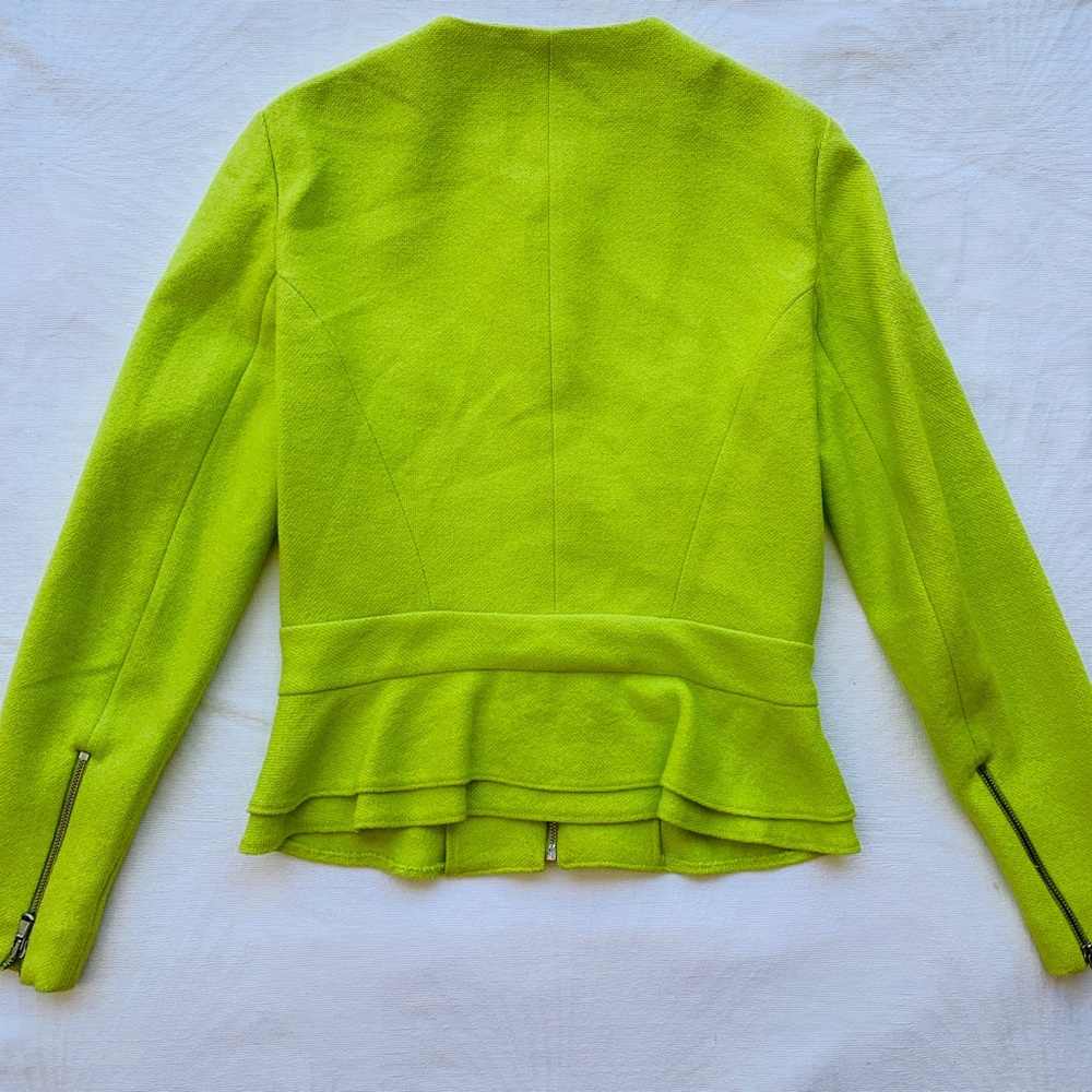 ZARA | Fluro peplum zip jacket - Picture 4 of 6
